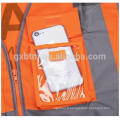 Personnalisé Hi Vis Flourescent Orange Vêtements De Travail Zippered Réfléchissant Gilet EN471 Poches Haute Visibilité Gilet De Sécurité ANSI